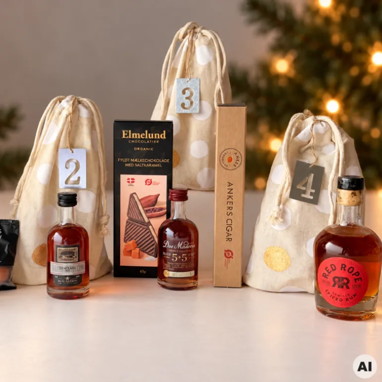 Adventskalender med rom, sukkerrørsspiritus & søde overraskelser