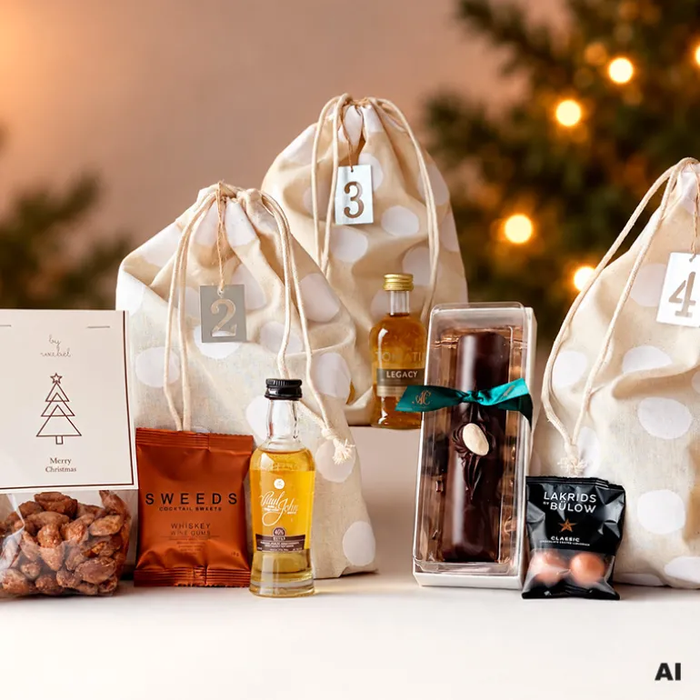 Adventskalender med Whisky & Snacks