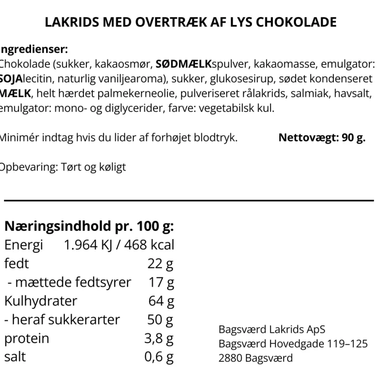 Bagsværd Lakrids stænger 'Lys Symfoni', 2 stk.