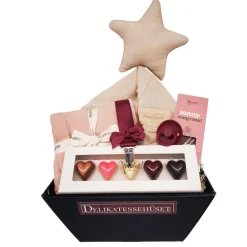 Barselsgave - babyforkælelse og chokolade til mor og far