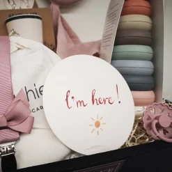 Barselsgave - gavekurv med luksusforkælelse til den lille babypige