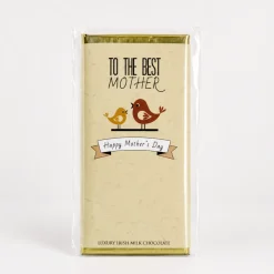 Budskabs chokolade: "TO THE BEST MOTHER" - Mors Dag