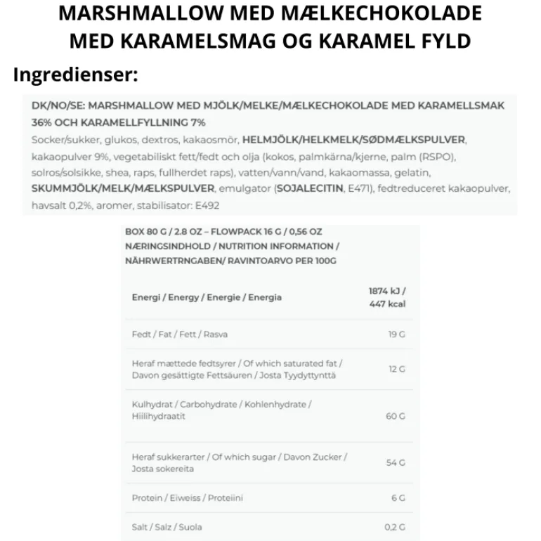 Caramel Filled Double Caramel Chocolate Box - The Mallows