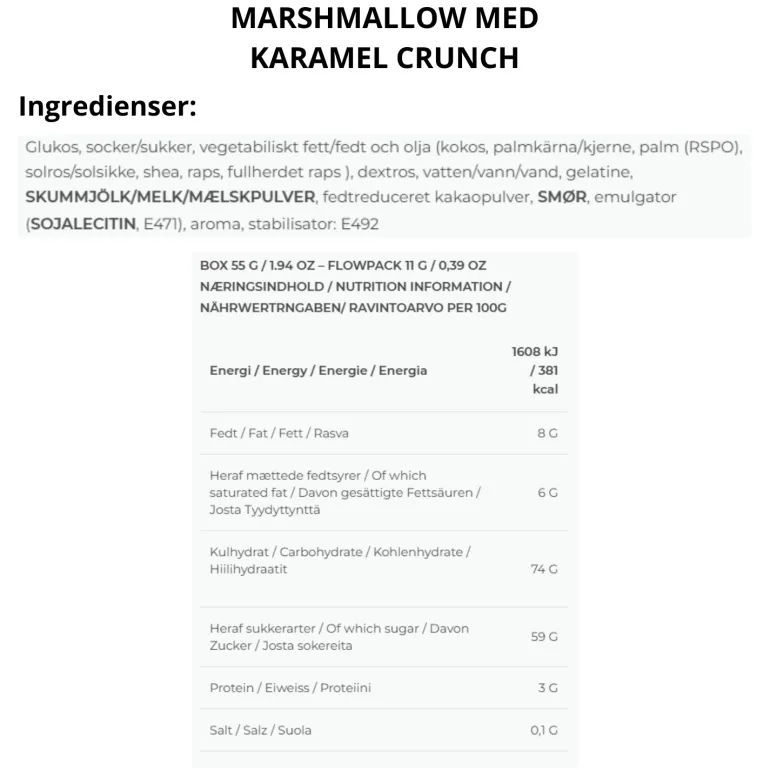 Caramel Filled Mallows Crunchy Toffee - The Mallows