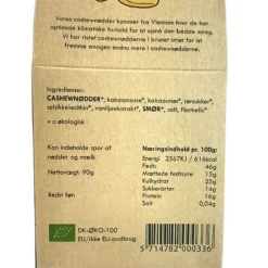 Cashewnødder med brunet smør og chokoladedragé