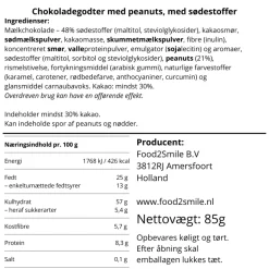 Chocosmiles Peanuts - Uden tilsat sukker