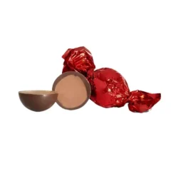 Chokoladekugle | Chokolade med honning & nougat & crisp - rød