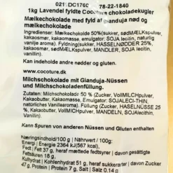 Chokoladekugle | Mælkechokolade med 'cookies & cream' - lilla