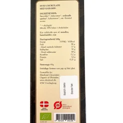 Chokoladeplade, hvid chokolade med karamel (økologisk)