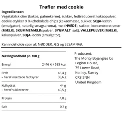 Chokoladetrøffel m. cookie (enkeltindpakket)