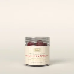 Crunchy Raspberry gourmetvingummi 110 g - Box The Original