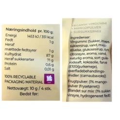 Flow Pack, Vingummi m. Mango - Box The Original
