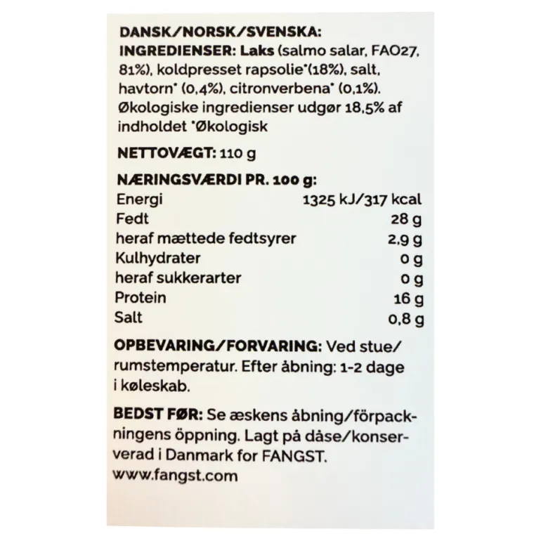 Færøsk laks i koldpresset rapsolie med Havtorn og Citronverbena, no. 2 - Fangst