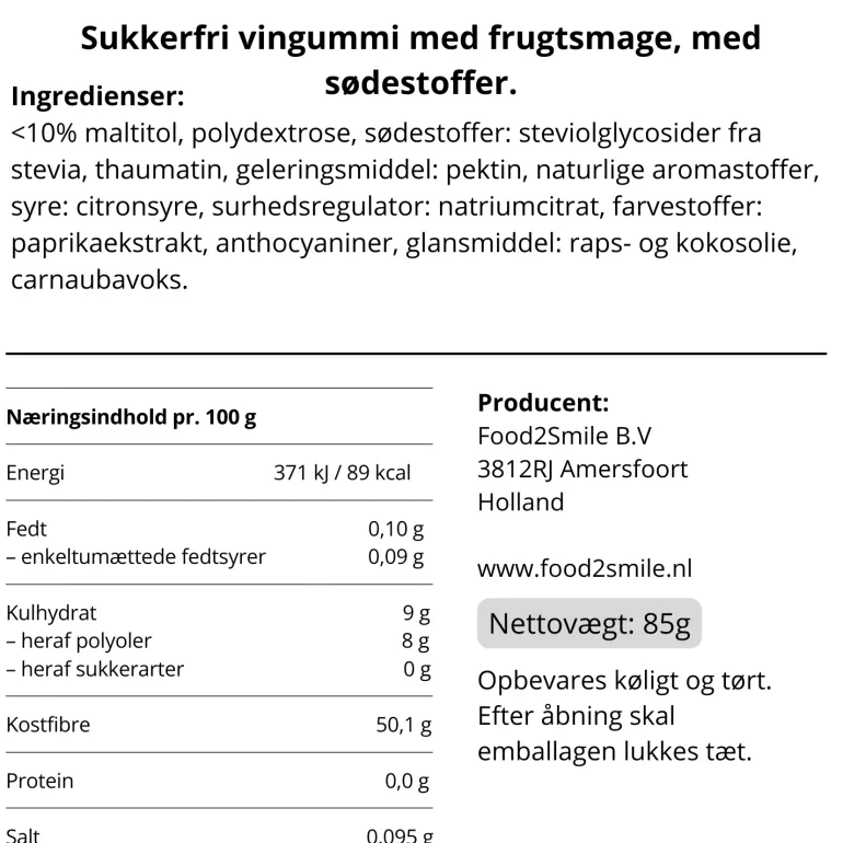 FruitTastic - Sukkerfri Slik