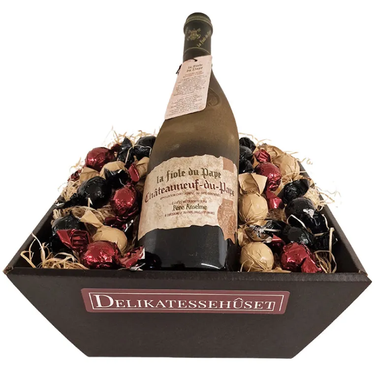 Gavekurv med Châteauneuf du Pape
