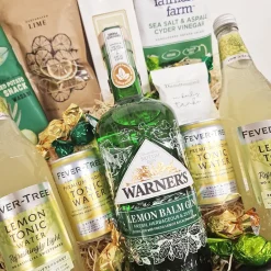 Gavekurv - med Lemon gin, tonic og krydrede delikatesser