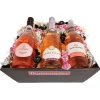 Gavekurv - med 3 mousserende rosévine og chokolade
