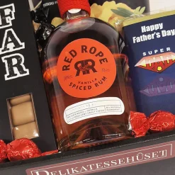 Gavekurv med Red Rope spiritus til Fars dag
