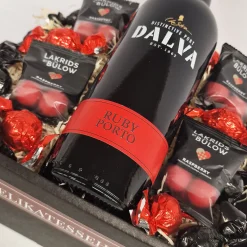 Gavekurv - med Ruby portvin fra Dalva