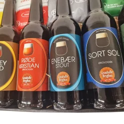 Gavekurv - stor kurv med 6 danske special-øl