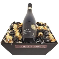 Gavekurv - vingave med Valpolicella Amarone og chokolade