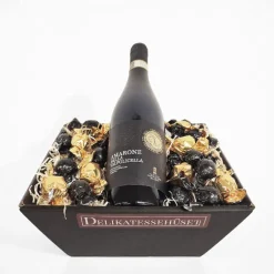 Gavekurv - vingave med Valpolicella Amarone og chokolade