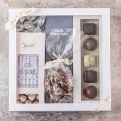 Gaveæske - 'God bedring' med chokolade og karameller