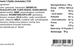 Gaveæske med chokoladehjerter fra Xocolatl