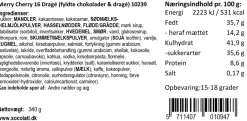 Gaveæske med 16 fyldte chokolader og chokolademandler