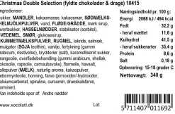 Gaveæske med 24 fyldte chokolader og chokolademandler