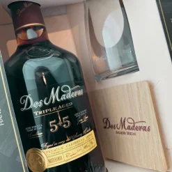 Gaveæske m. glas - Dos Maderas Caribbean 5+5 ÅR