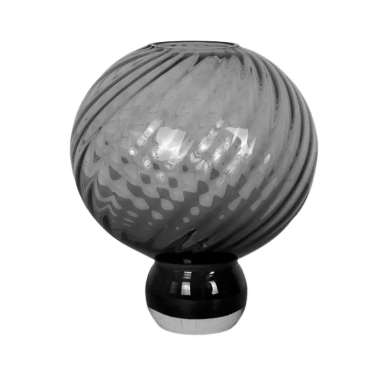 Glasvase - Meadow swirl Grey