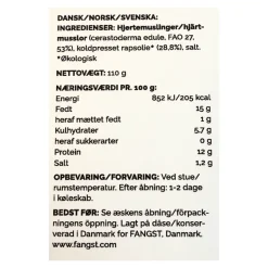 Hjertemusling i koldpresset rapsolie - Fangst