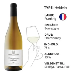 Hvidvin, Rémy Lefevre - Bourgogne Chardonnay (Frankrig)
