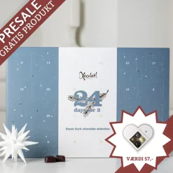Julekalender med fyldt mørk chokolade (2 pers.) fra Xocolatl