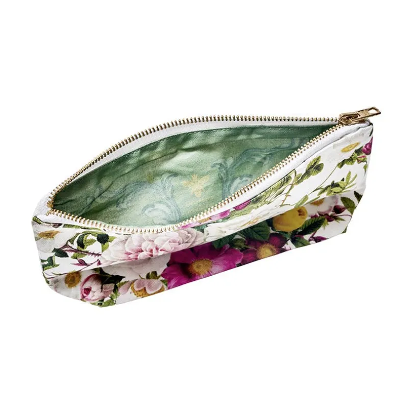 Kosmetiktaske | Clutch | Penalhus | Blue Flower Garden