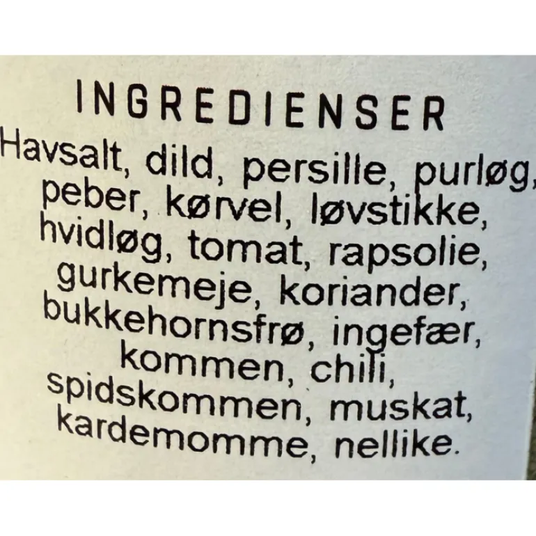 Kryddersmør - krydderiblanding