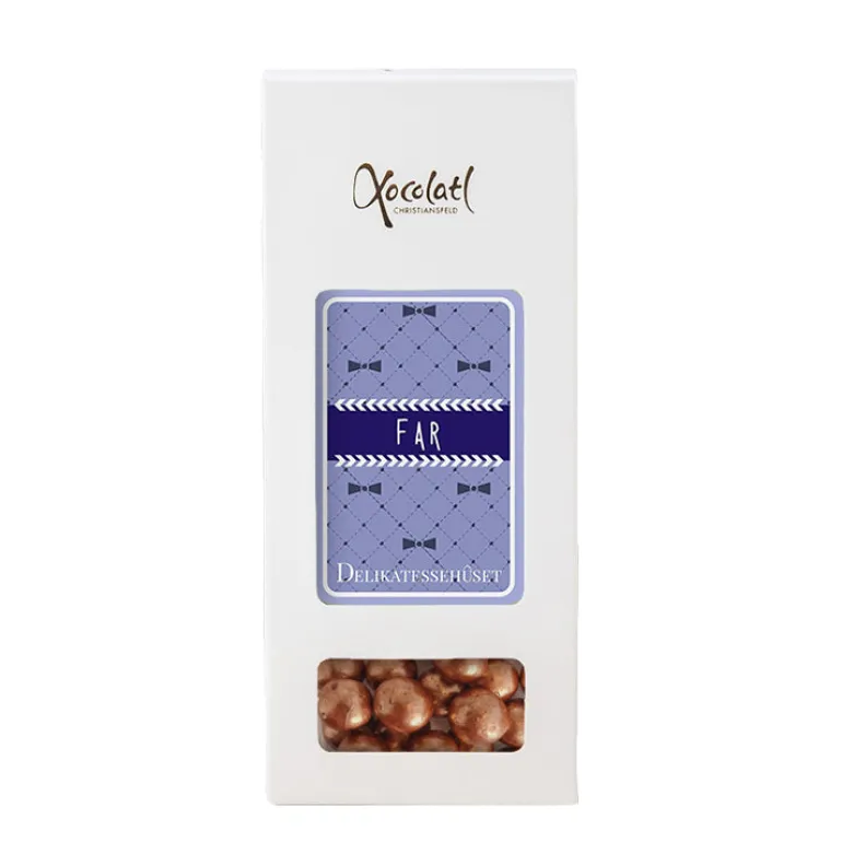Lakridser med karamel-chokolade i æske - vælg variant