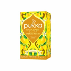 Lemon, Ginger & Manuka Honey - økologisk te fra Pukka