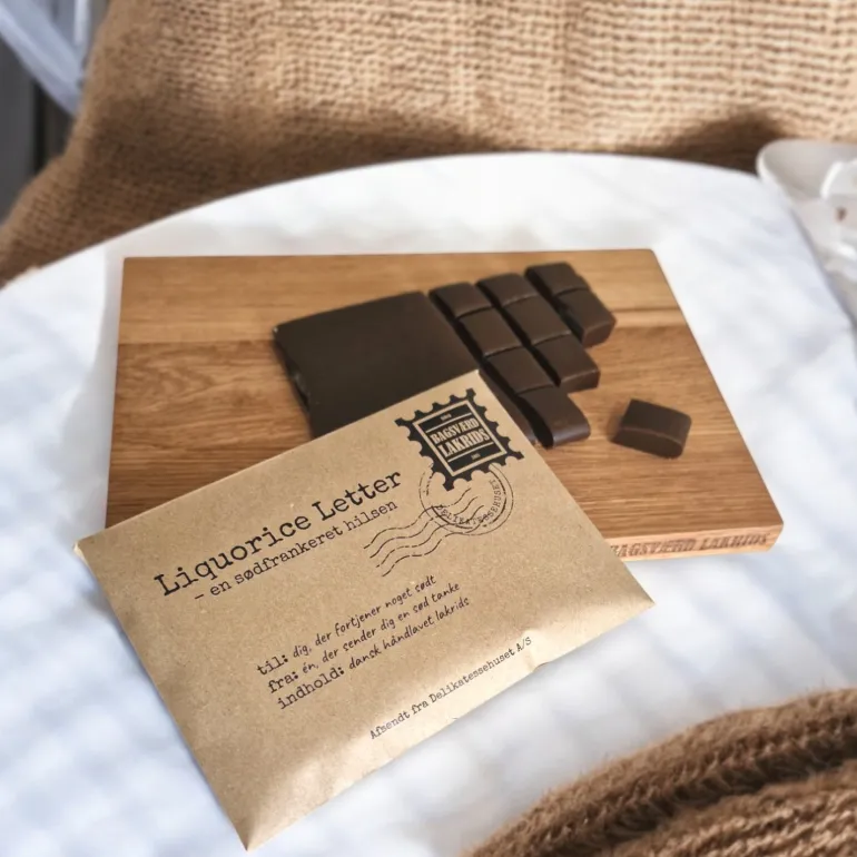 Liquorice Letter fra Bagsværd Lakrids med 'Classic'-lakrids