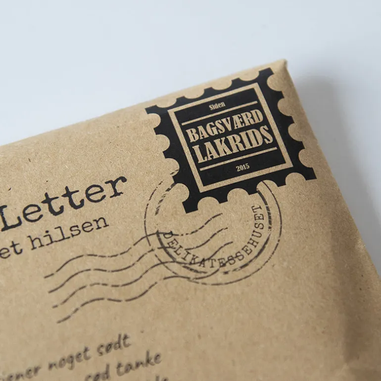 Liquorice Letter fra Bagsværd Lakrids med 'Classic'-lakrids