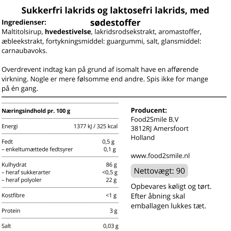 Liquoricious - Sukkerfri Lakrids