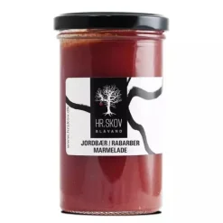Marmelade med jordbær og rabarber - Hr. Skov