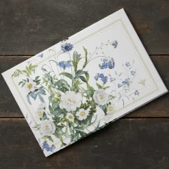 Notesbog | Indbundet | Blue Flower Garden