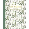 Noteshæfte | Grønt blomstermønster