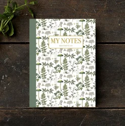 Noteshæfte | Grønt blomstermønster