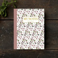 Noteshæfte | Rose blomstermønster