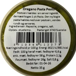 Oregano Pesto, Pastariget Bornholm