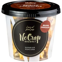 Popcorn med Belgisk chokolade, No Crap