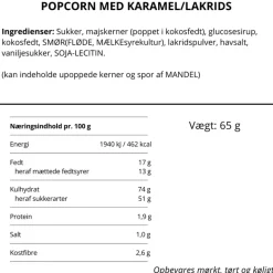 Popcorn med lakrids, No Crap